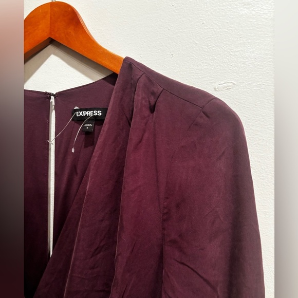 Express purple Jumpsuit size 6 fall lightweight feminine casual - Picture 3 of 16